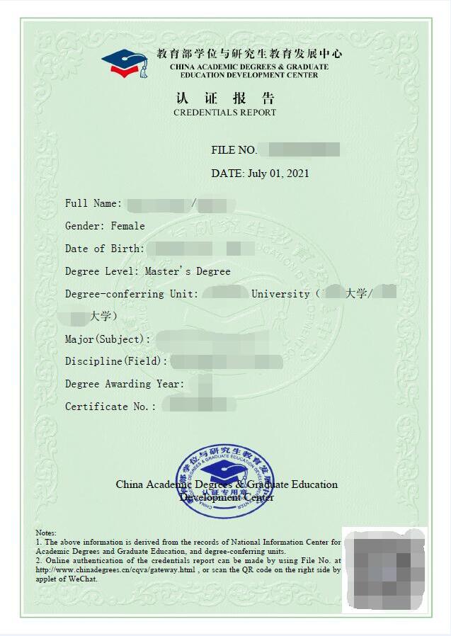 学位网英文报告模板